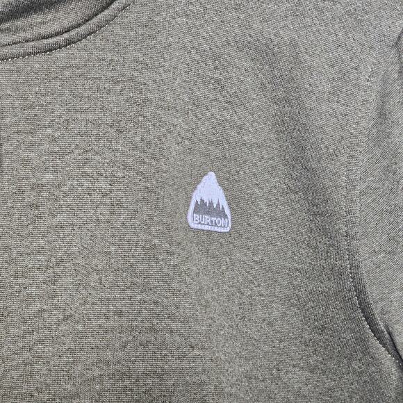 Burton Oak pullover hoodie green camo thumb holes Women's size Medium - Picture 4 of 8